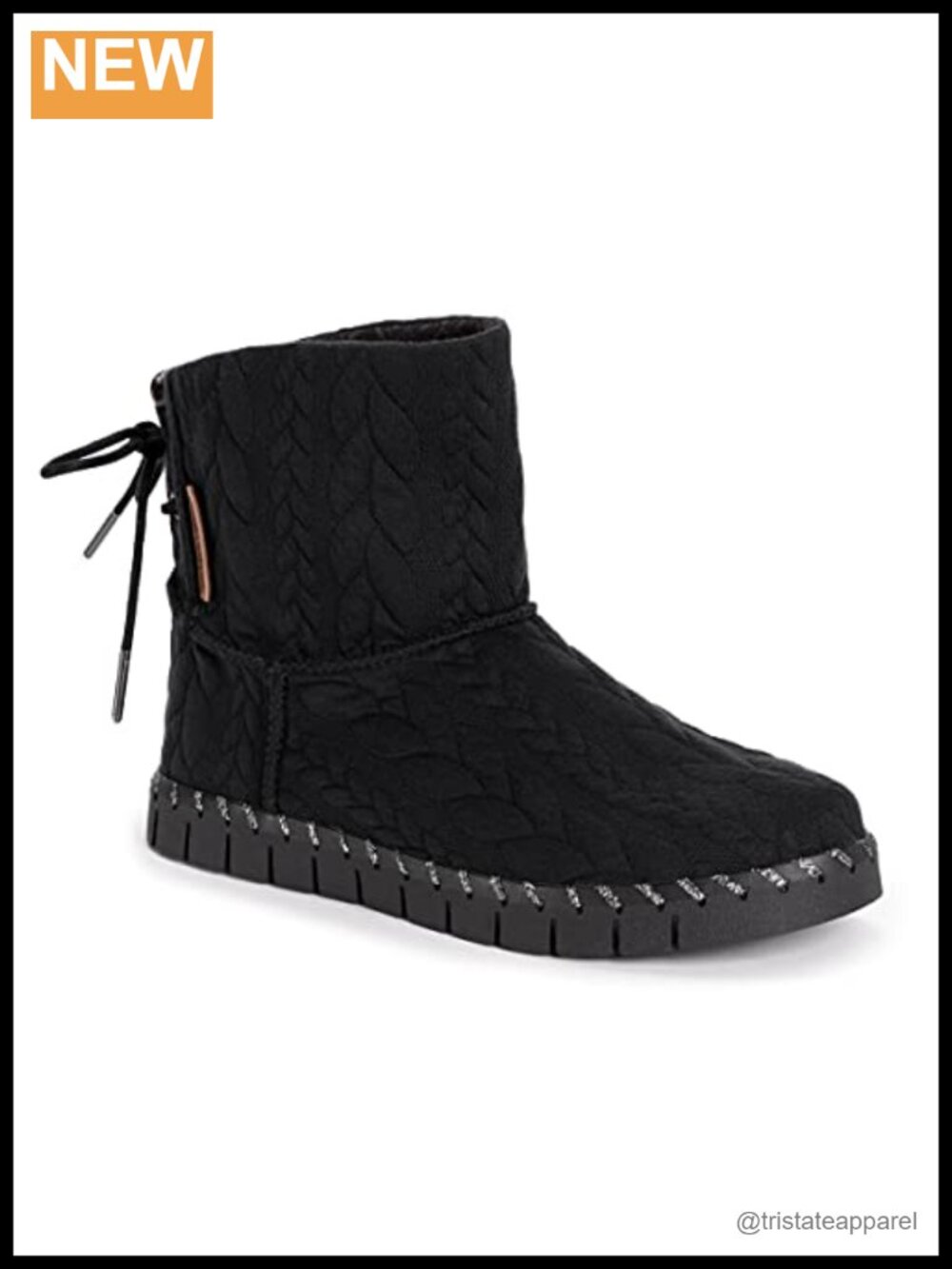 Womens Flexi Hoboken Chukka Ankle Boot Pull-On Memory Foam Faux Fur Trim